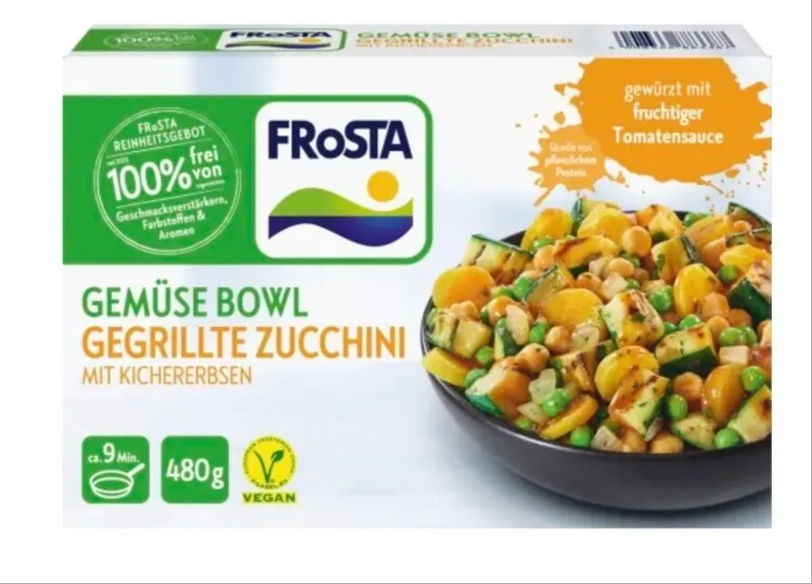 Gemüsepfanne mit gegrillter Zuchini & Kichererbsen
