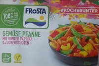 Gemüsepfanne mit bunter Paprika und Zuckerschoten