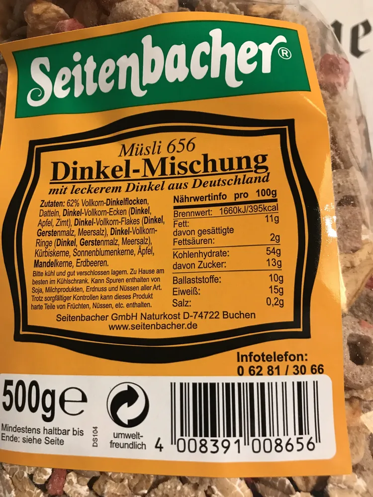 Müsli 656 Dinkel-Mischung