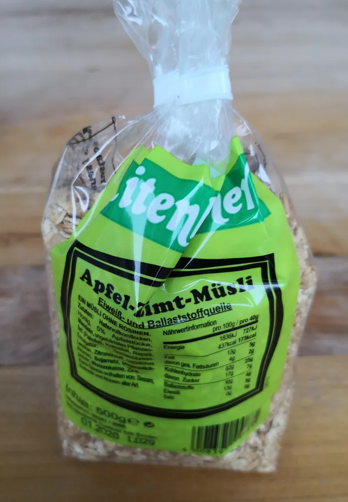 Apfel-Zimt-Müsli