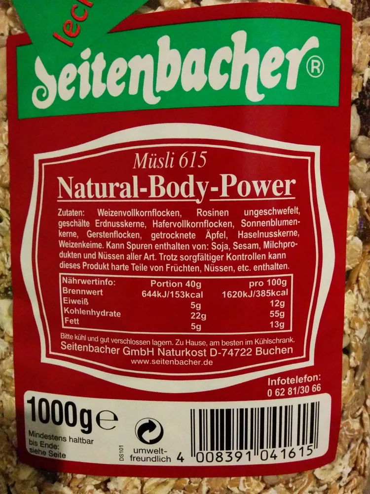Müsli 615 Natural-Body-Power