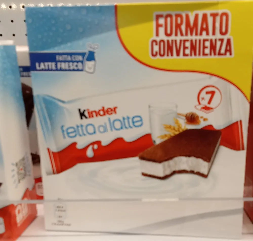 Kinder fetta al latte 7 PZ maxi