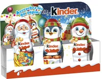 Kinder mini moulage confiserie en forme de personnage recouverte de chocolat superieur au lait 15gx3