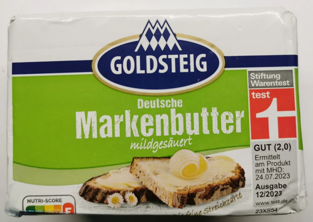 Deutsche Markenbutter, mildgesäuert