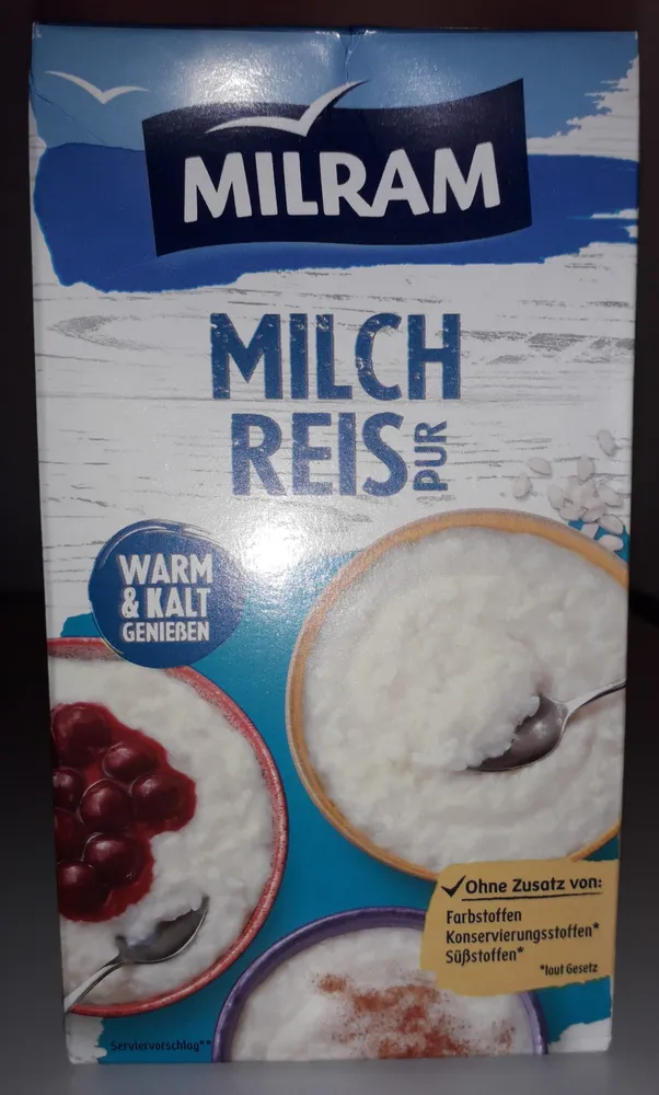 Milchreis pur
