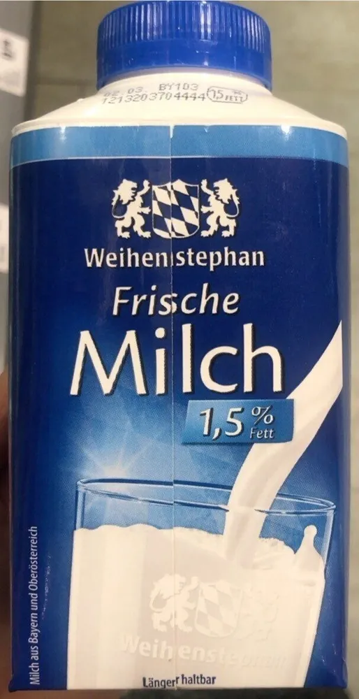 Frische Milch 1,5% Fett