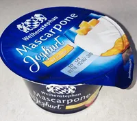 Mascarpone-Joghurt auf Mango