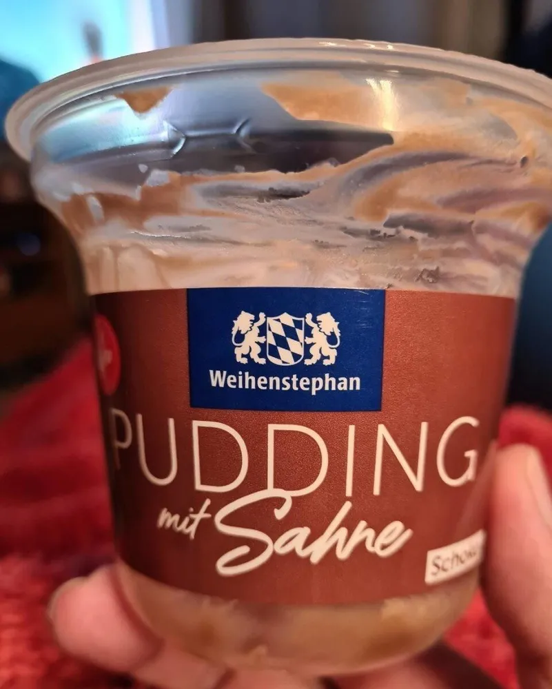 Weihenstephan Pudding mit Sahne (schoko)