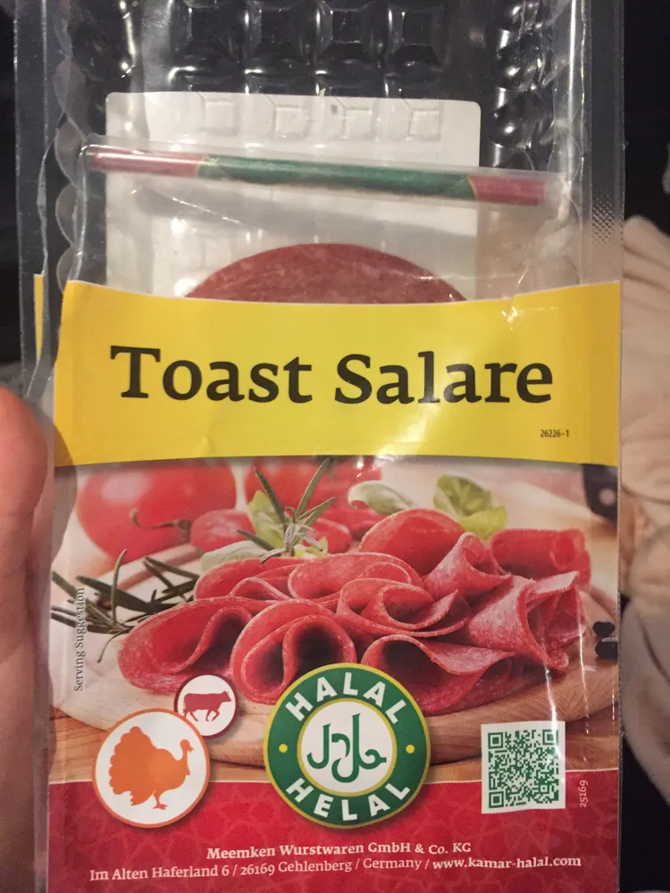 Toast-Salami de dinde avec viande de boeuf