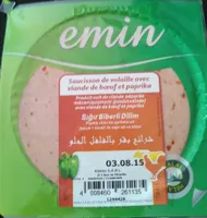 Saucisson de volaille avec viande de boeuf et paprika