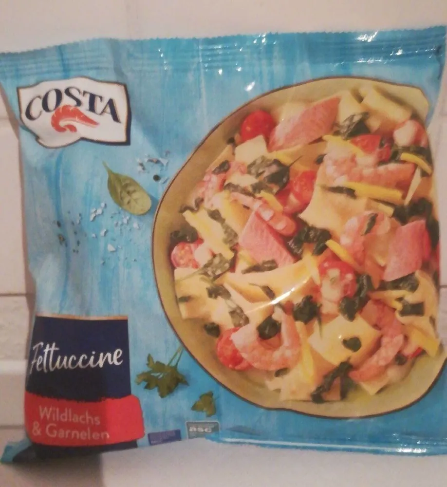 Costa Wildlachs und Garnelen