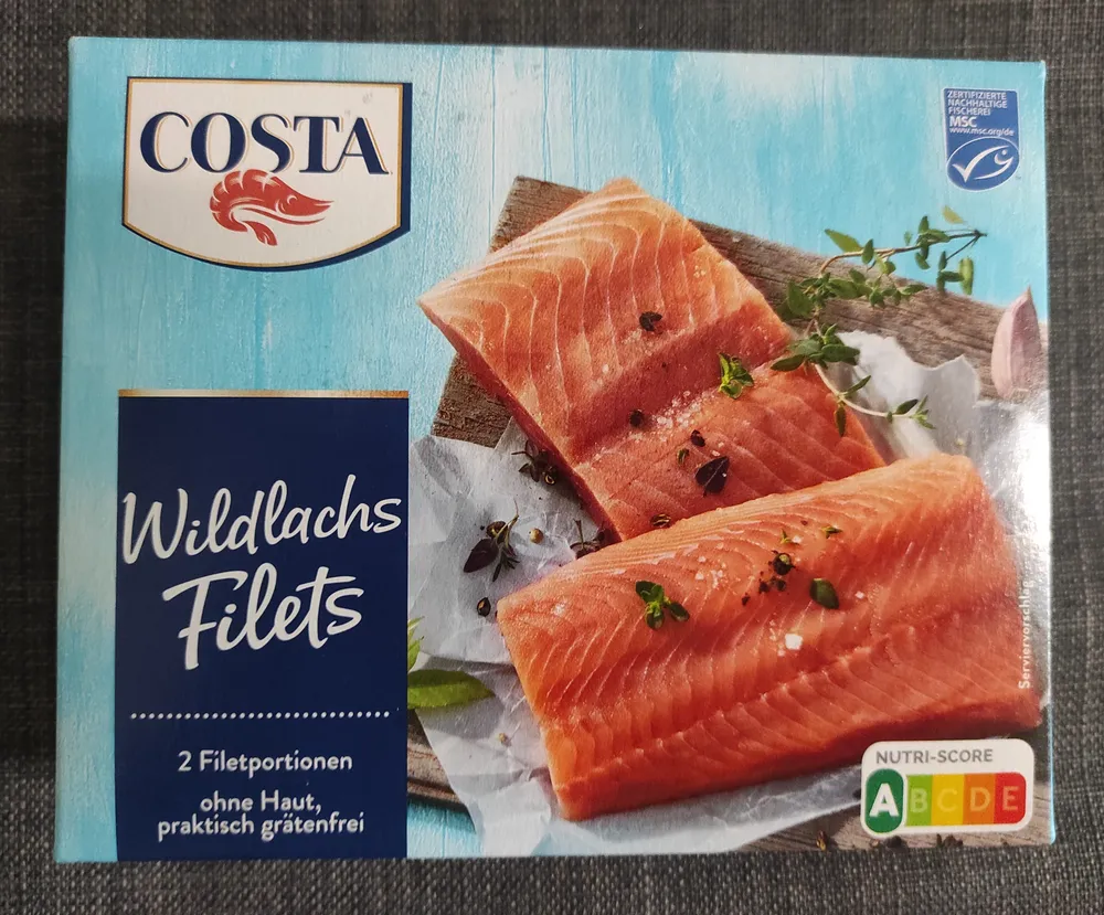 Wildlachs Filets (Hälfte)