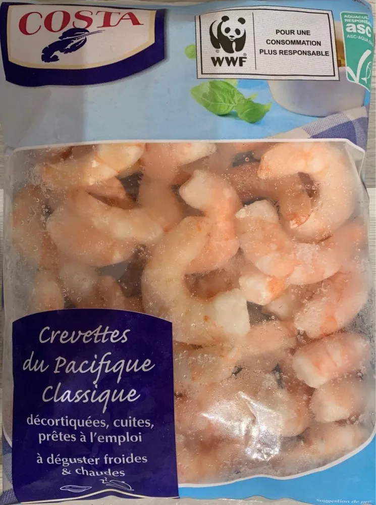 crevettes du pacifique classique