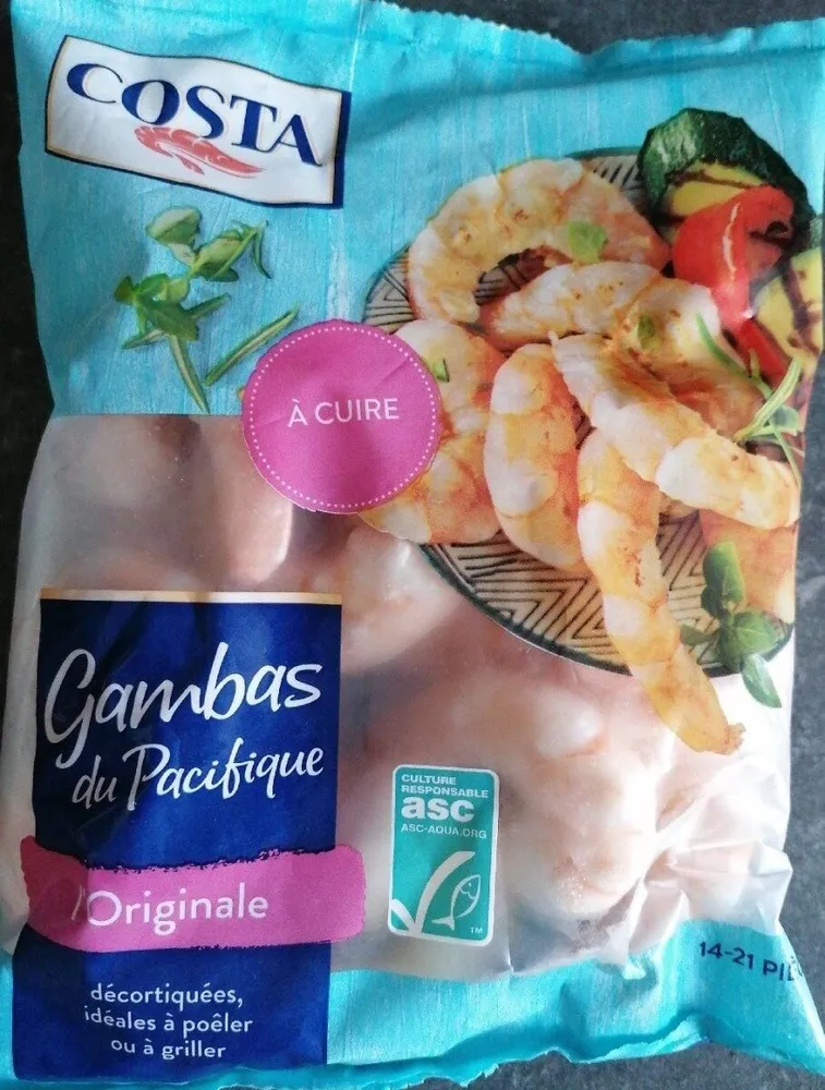 Gambas du pacifique