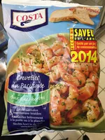 Crevettes du pacifique aux fines herbes surgelées