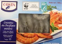 Crevettes du Pacifique entières Costa