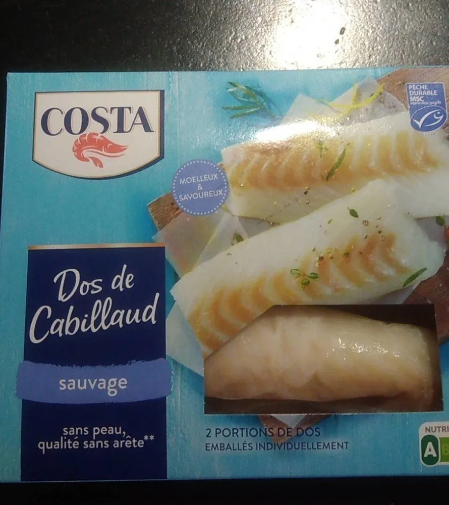 Dos de cabillaud sauvage
