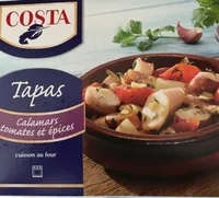 Tapas calamar tomate epices