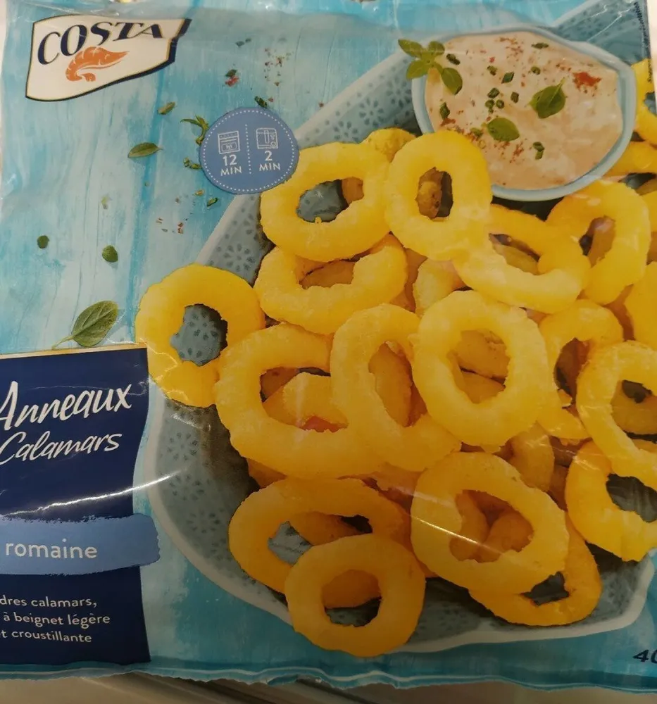 Anneaux de calamars à la romaine surgelés