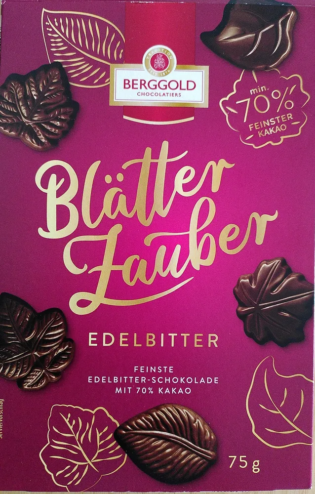 Blätterzauber Edelbitter-Schokolade