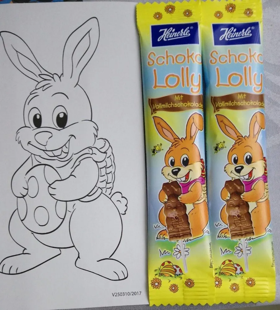 Sucette au chocolat au lait