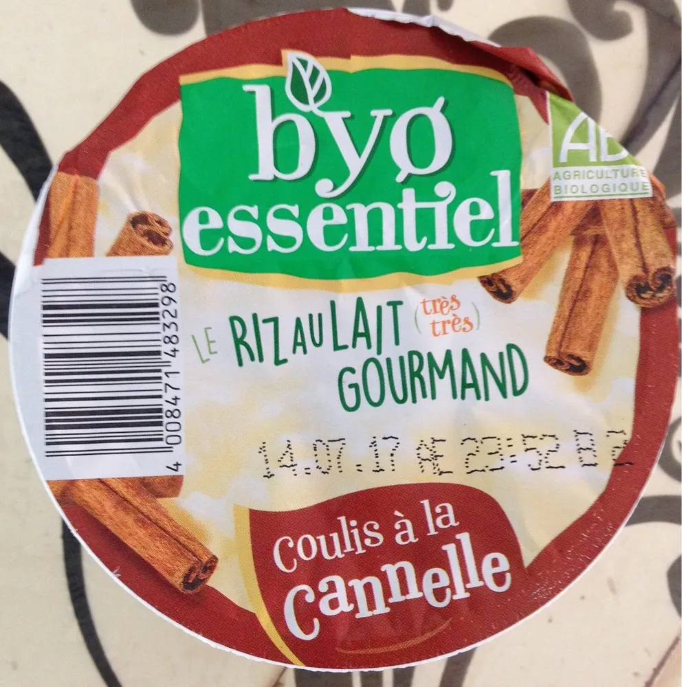 Riz au lait gourmand Coulis à la cannelle