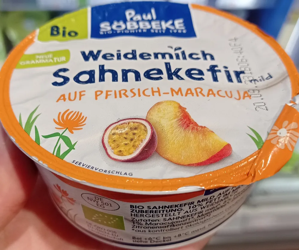 Sahnekefir (Pfirsich Maracuja)