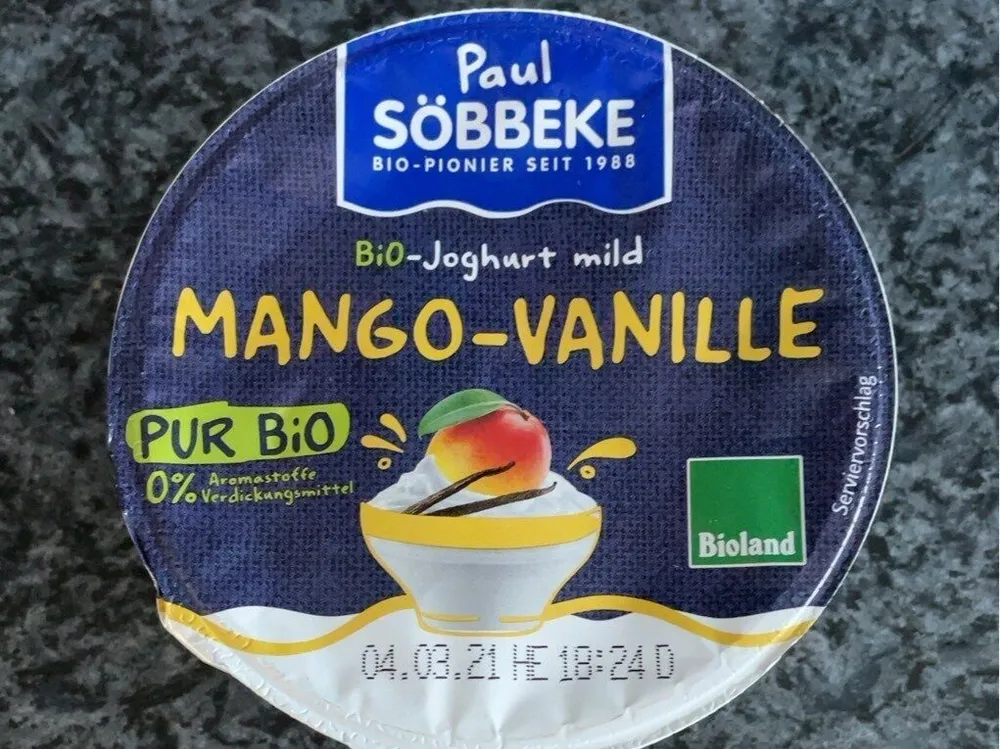 Bio Joghurt Mango Vanille