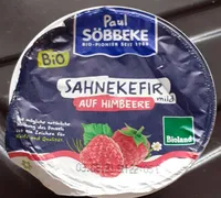 Sahnekefir auf Himbeere