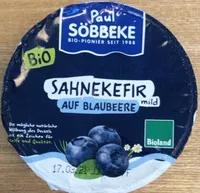 Sahnekefir auf Blaubeere