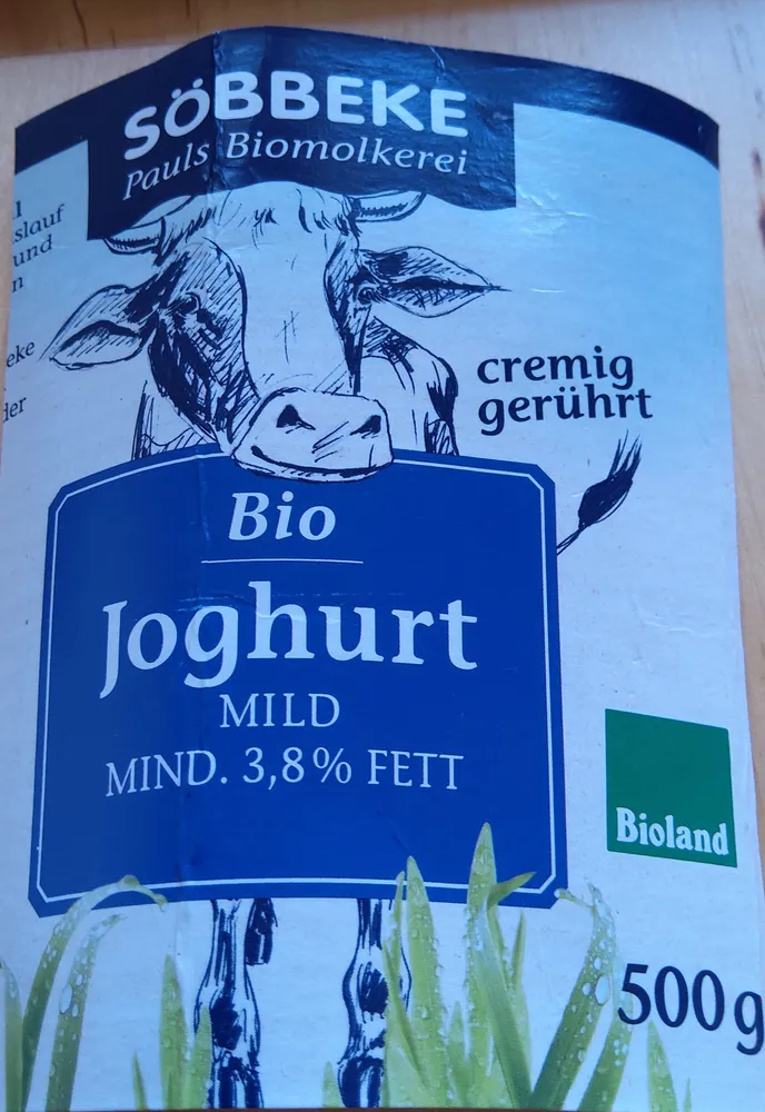Bio Joghurt mild 3,8% Fett