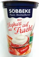 Bio Joghurt mild auf Frucht Erdbeere