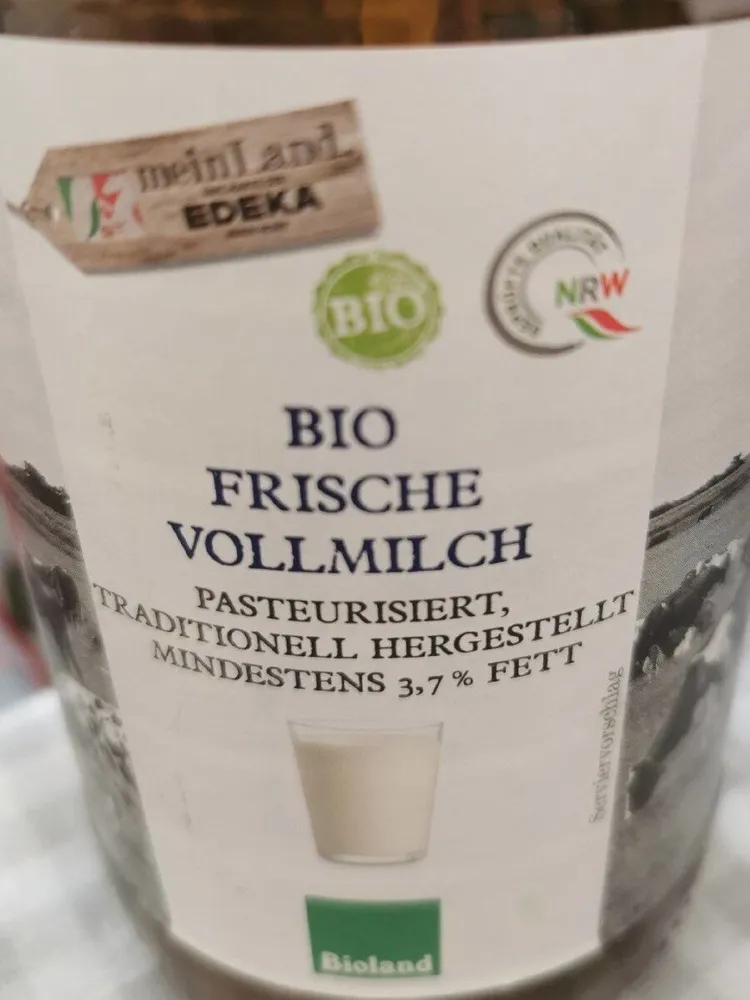 Bio frische Milch Bioland