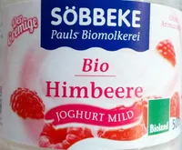 Söbbeke Bio Cremejoghurt mild Himbeere 4008471507925 Bio Joghurt mild Himbeere