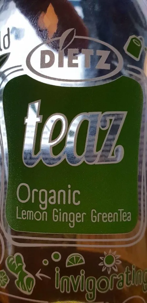 Teaz Organic Lemon Ginger GreenTea