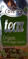 Teaz Organic Lemon Ginger GreenTea