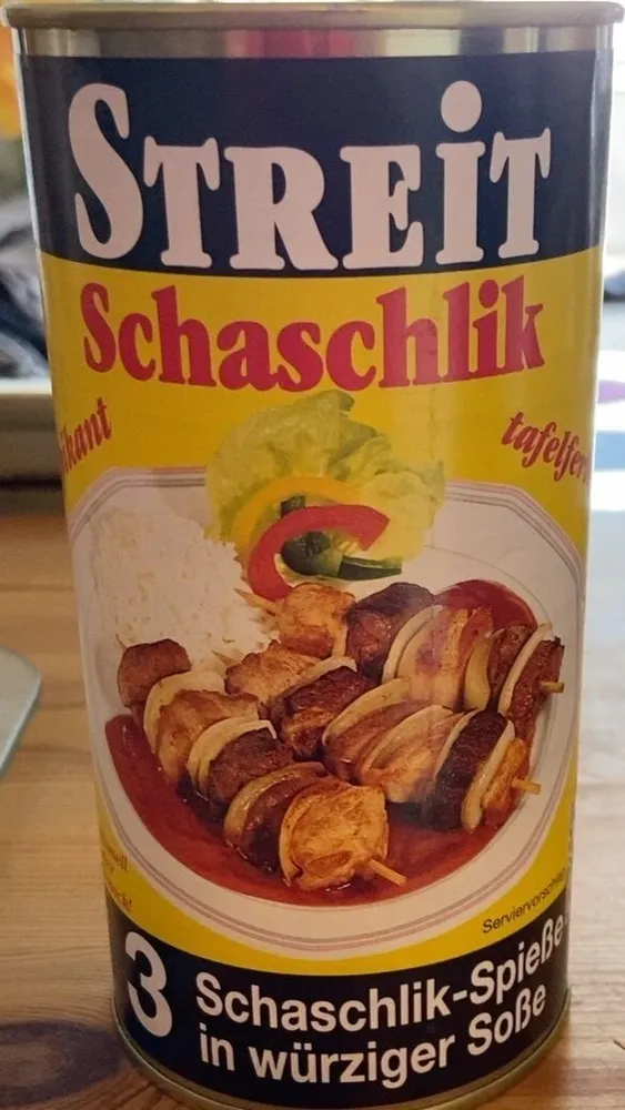 3 Schaschlik Spieße in würziger Soße Pikant