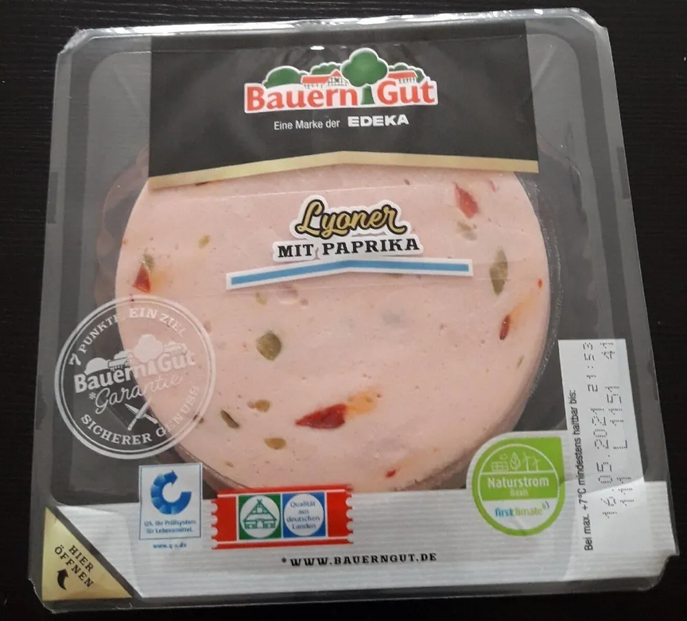 Lyoner mit Paprika