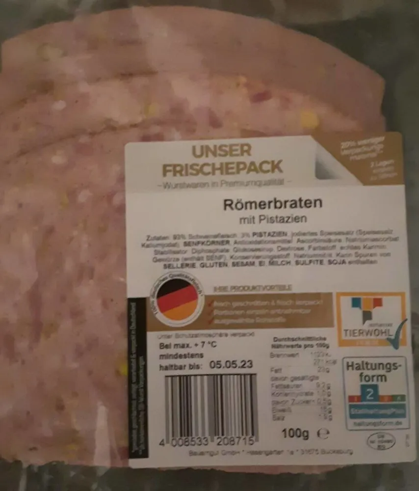 Römerbraten mit Pistazien