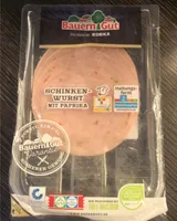 Schinkenwurst mit Paprika