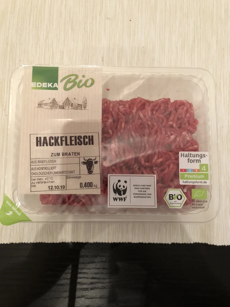 Hackfleisch aus Rindfleisch