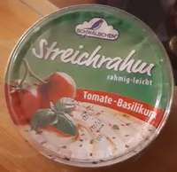 Streichrahm, Tomate & Basilikum