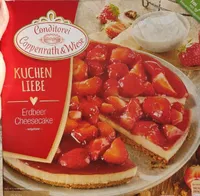 Käsekuchen mit Erdbeeren