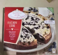 Blaubeer Schoko Kuchen mit Rahm