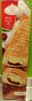 Kirsch Strudel mit Vanillepudding