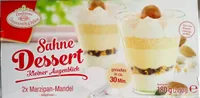 Sahne Dessert Marzipan-Mandel