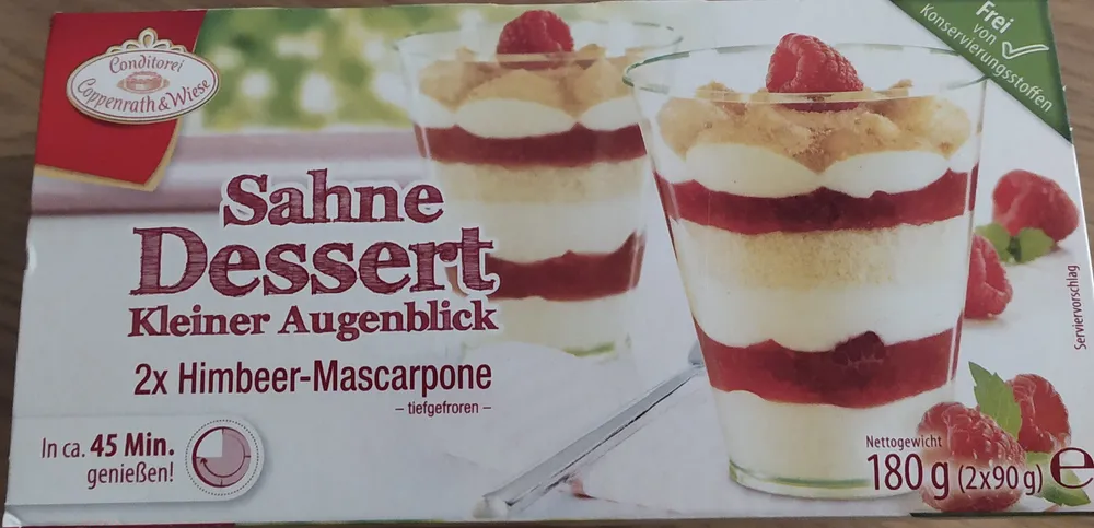 Sahne Dessert Kleine Augenblick