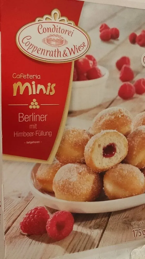 Berliner mit himbeer fullung