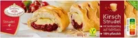 Kirsch Strudel mit Vanillepudding auf Haferbasis