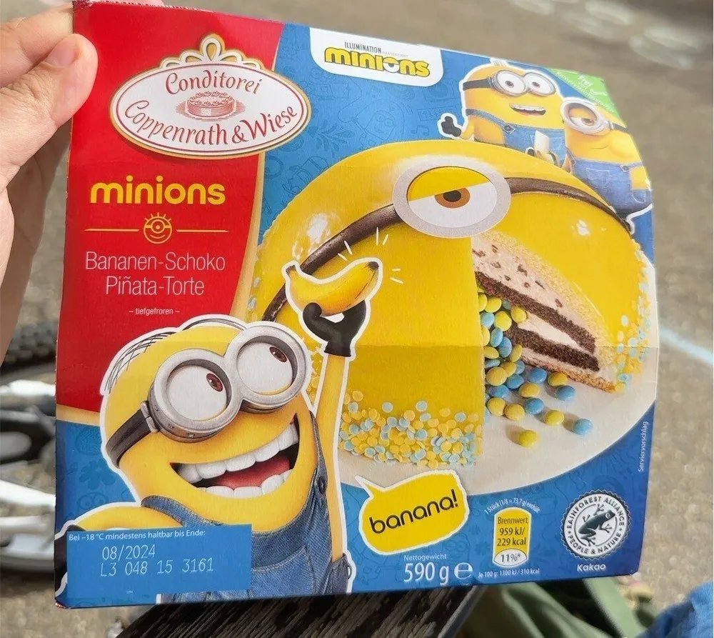 Bananen-Schoko Piñata-Torte
